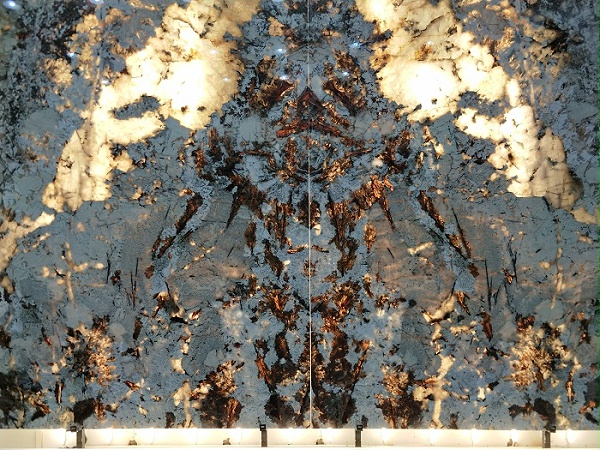 雪山银狐-天然大理石背景墙