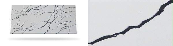 ES2128黑钻白石英石Vlore Statuario